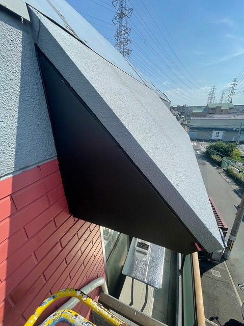 修理後の破風板